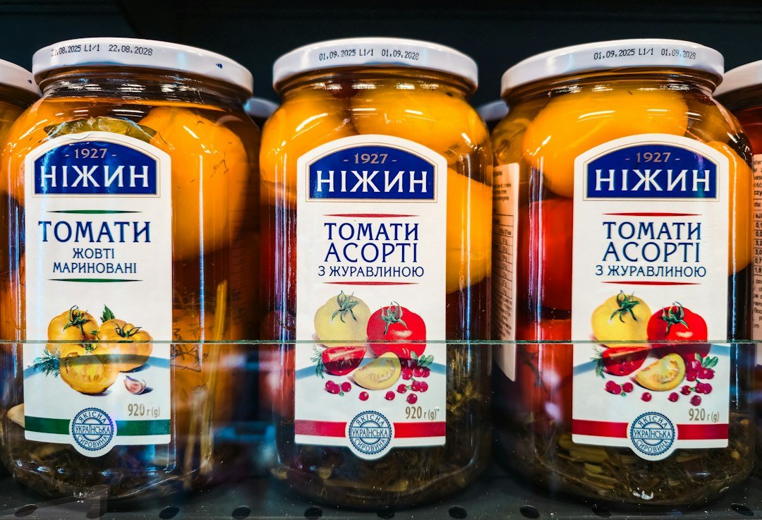 Packaged food jars on a supermarket shelf; illustrative product context, not live offer data.
